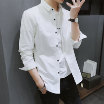 Spring very fairy shirt male long sleeve Korean version sashimi casual handsome gas nets red tides linchins 100 hitch