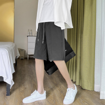 Casual Shorts Male Thin male style Summer Tide Cards Loose Straight Barrel Sports Pants underpants Tightness Waist Over Kneecap 60% Pants