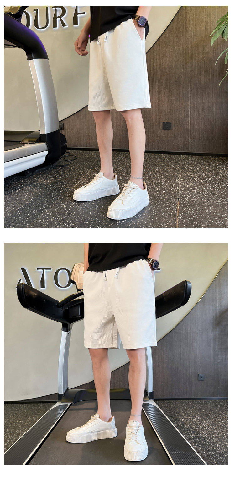 Shorts verdi in twill da uomo estate 2023, nuovi pantaloni pentagonali casual e sportivi, pantaloni da spiaggia alla moda per uomo_voghion.com