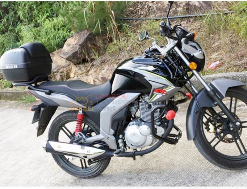 Áp dụng cho Qingqi Suzuki Alien GSX125 / 150 cánh đuôi sửa đổi Khung phía sau kệ phía sau Bàn đạp chân lăn - Xe máy Sopiler khung inox bảo vệ xe máy