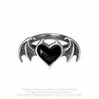 Alchemy Gothic British A brand official authentic Gothic devil's heart ring BLACKSOUL (R240