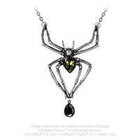 Alchemy Gothic British A brand official authentic Gothic green spider necklace EMERALDVENOM (P432