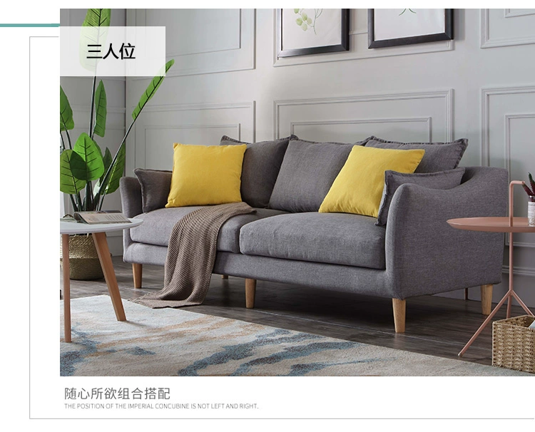 Nordic căn hộ nhỏ sofa phòng khách tối giản hiện đại khép kín đơn 1 + 2 + 3 đúp vải mủ kết hợp ghế sofa - Ghế sô pha ghế sofa giường kéo