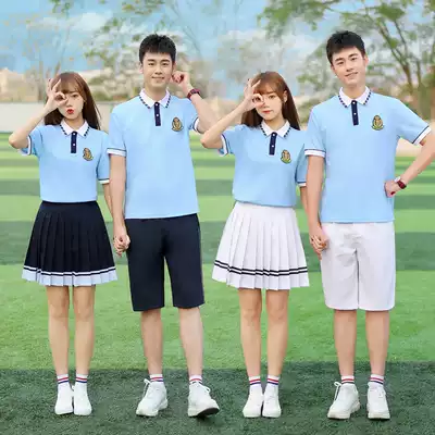 校服套装中学生班服夏季短袖学院风初中高中生毕业照运动会服装