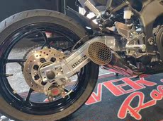 Углеродного волокна бумаги 川崎zx4r 日本over racing全段钛合金排气