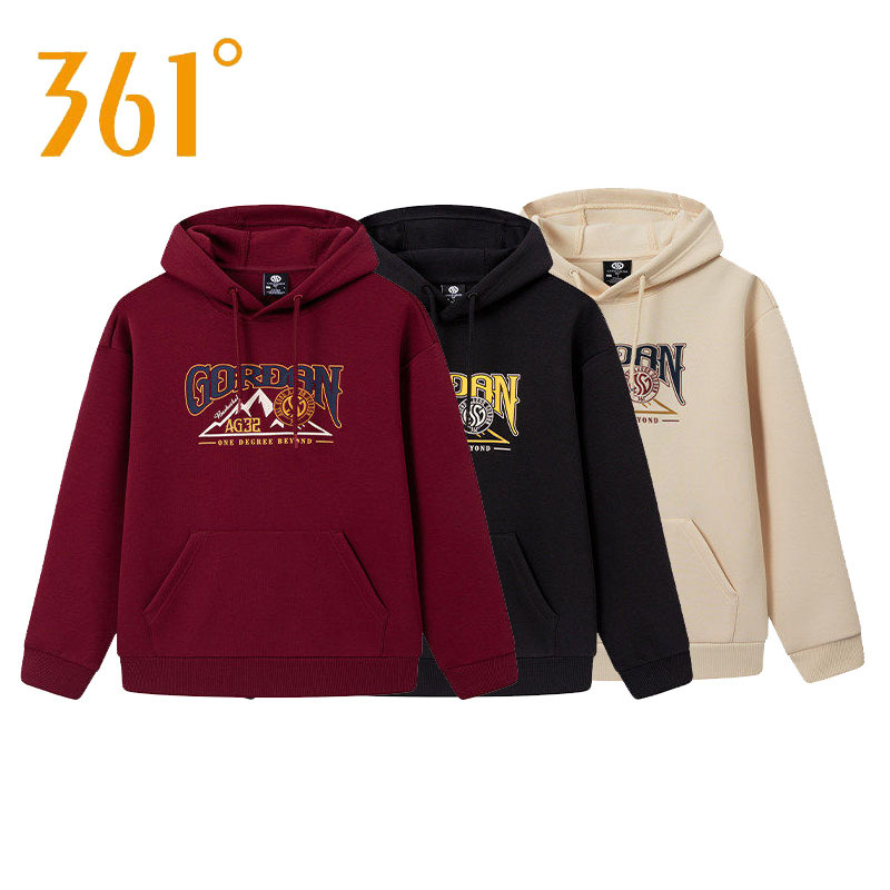 361 Men's Casual Sweatshirt Hooded New Product 2026 Spring & Fall Sports Hoodie Men's Versatile Top 55Z611808