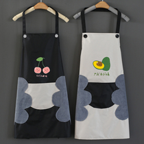 Kitchen Apron home FeminFashion Cute days Department Waistcoat Waterproof oil-proof grown-up Cooking Workwear Custom LOGO