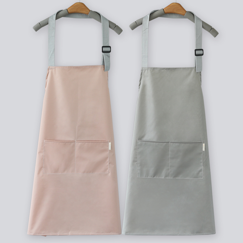 2021新款围裙女时尚家用厨房防水防油可爱夏季做饭工作服男士定制