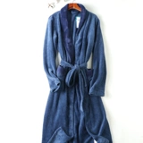 Удерживающая тепло демисезонная бархатная неваляшка, банный халат, европейский стиль, увеличенная толщина