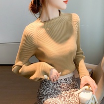 Top womens autumn long sleeve 2020 new Korean slim pullover knits Net red base sweater foreign gas Joker