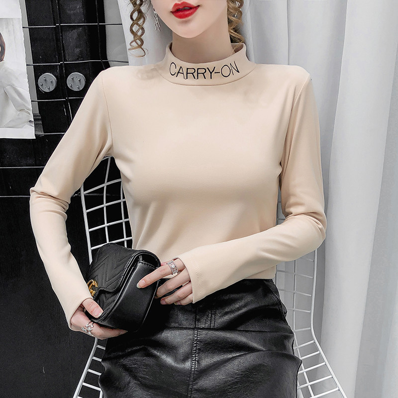 Special Cabinet Mall Withdrawal International Big Card Cut Mark Yu Single End Single Autumn Winter Pure Cotton 100 Lap of a T-shirt with a T-shirt