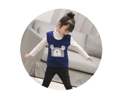 Quần áo trẻ sơ sinh áo ấm cho bé Áo lót bảo vệ bụng đồ lót bé trai và bé gái cộng với áo nhung độn vai vest mùa thu áo quần trẻ em