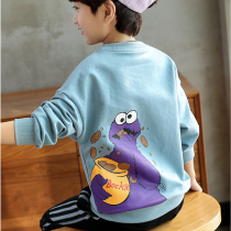 Spring and autumn children long sleeves T-shirt male and female childrens baby Han version foreign air pure cotton splicing and compassionate CUHK Tong Tong Bottom Jacket