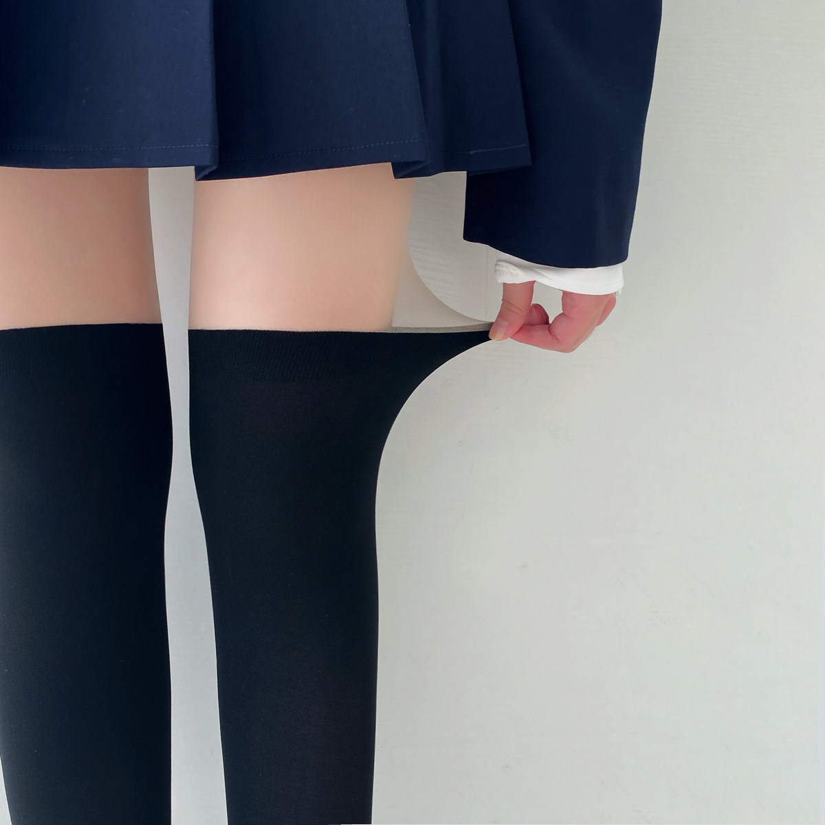 Mitu Japanese stitching fake thigh pantyhose spring and autumn thick anti-hook silk fake calf socks JK over-the-knee high stockings