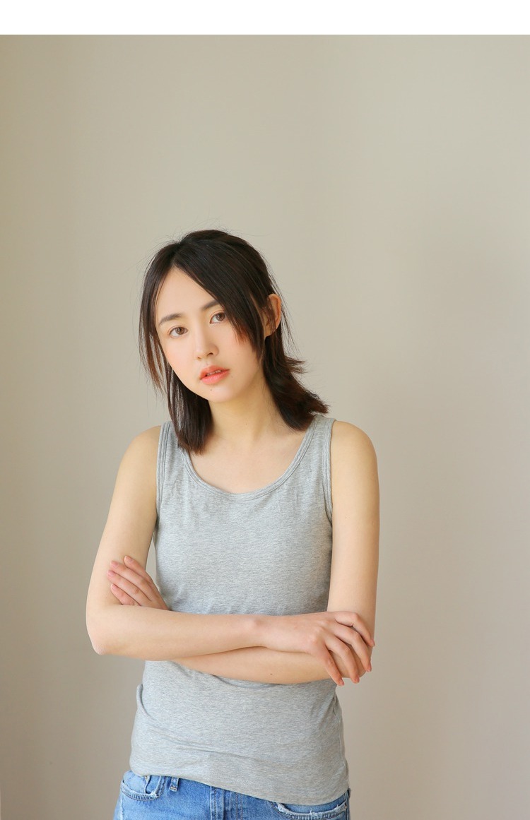 Với áo lót ngực miễn phí mặc áo ngực nữ một mảnh áo cotton mùa hè không có vòng thép bên trong đen trắng áo độn ngực