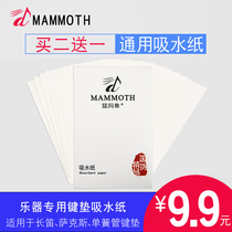 Mammoth Button Cushion Saxophone Flute Black Tube Oblique Pipe Bass Woodwood Musical Instrument Sticky Cushion Water-absorbing Paper