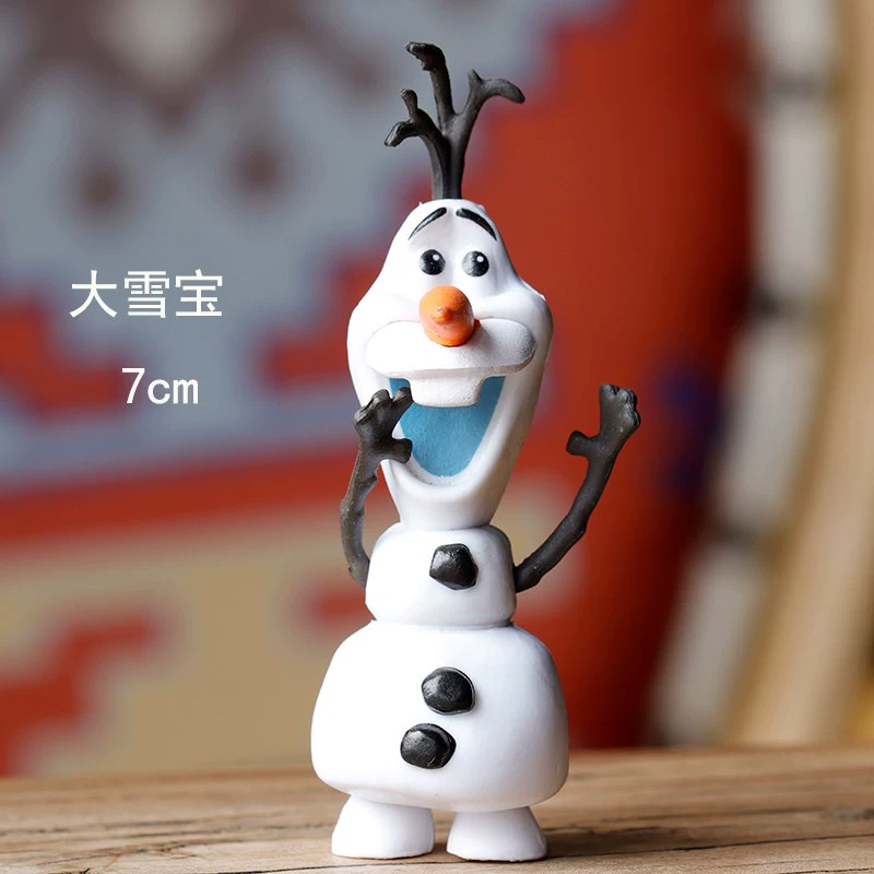 Xe ô tô điều khiển trung tâm hình trang trí Frozen Elsa mô hình vật trang trí cô gái món quà sinh nhật búp bê mù hộp đệm ghế văn phòng 