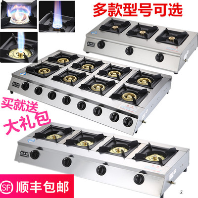 Коммерческое использование глиняной печи Пористая газовая плита сжиженный газ 468 глаз многоэкюрированные кастрюли.