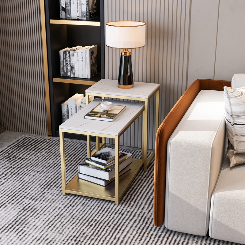 Nordic Sofa Side Cabinet Living-room Light Extravaganza A Few Small Tea Table Square Table Side Table Side Table Marble Iron Art Edge A Few