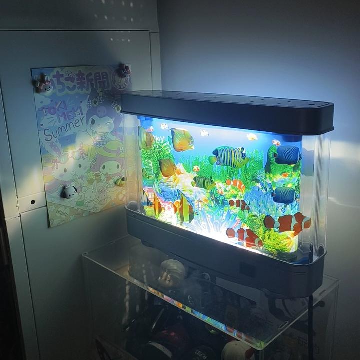 Coreland Dream Core Wind Underwater World Simulated Aquarium Mobile Fish Led Night Light Electronic Fish Tank Atmosphere