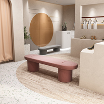 Shoe store designer long bench clothing store Net red sofa stool light luxury shoe stool dressing room soft bag rest stool