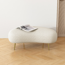 Light extravagant home shoe stool home door wear stool clothing shop stool rest stool shoe shop Test shoes long bench