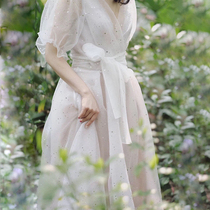 18-year-old girl birthday party small dress dress usually wear bride simple light Wedding Fairy Star evening dress