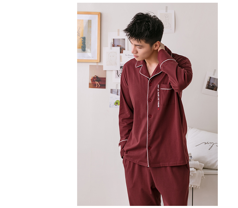 Jing Yun vài bộ đồ ngủ mùa thu cotton dài tay ngọt ngào nhà nữ phục vụ giản dị kiểu áo sơ mi nhà phù hợp với nam giới đồ ngủ phim hoạt hình