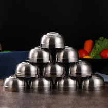 Ogman Bowl set household eating combination 10 sets 304 stainless steel 4 5 inch double insulation resistance