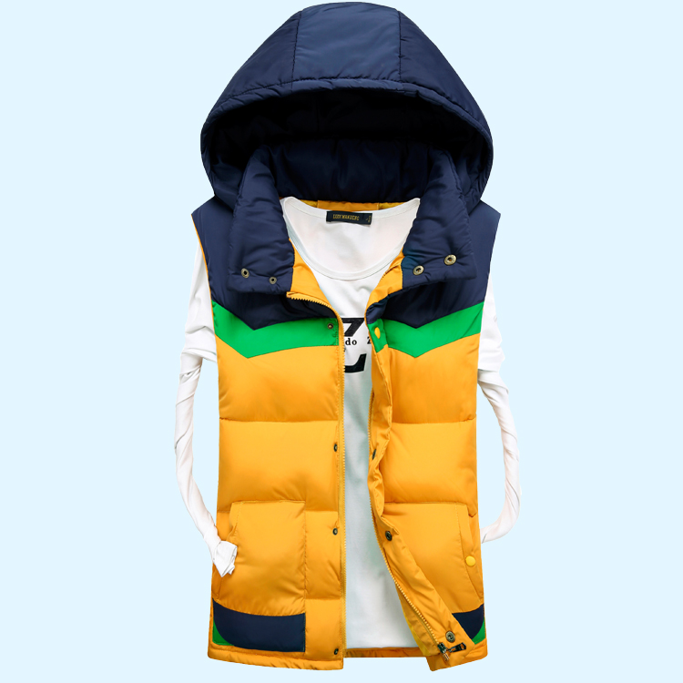 Vest nam mùa thu đông 2017 mới vest cotton dày trẻ trung Cặp đôi sinh viên phiên bản Hàn Quốc áo mưa xuống áo sweater nam