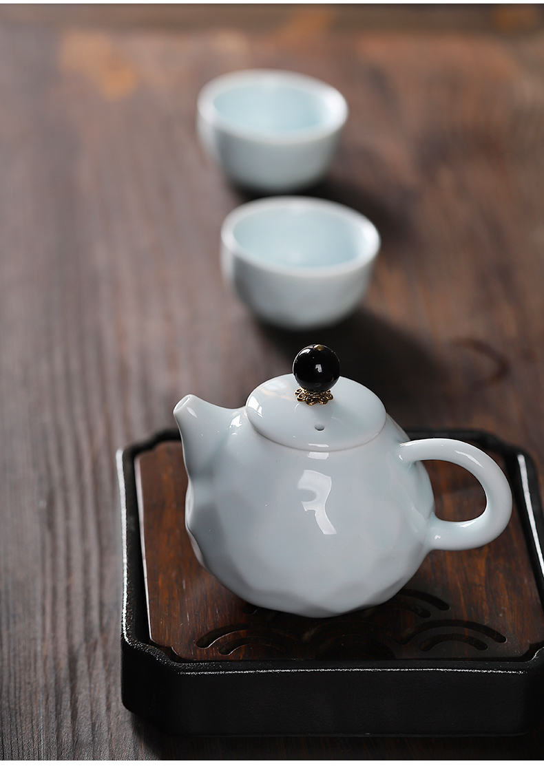 Tea set household contracted and I creative gift boxes kung fu Tea cup three small tureen large ceramic teapot
