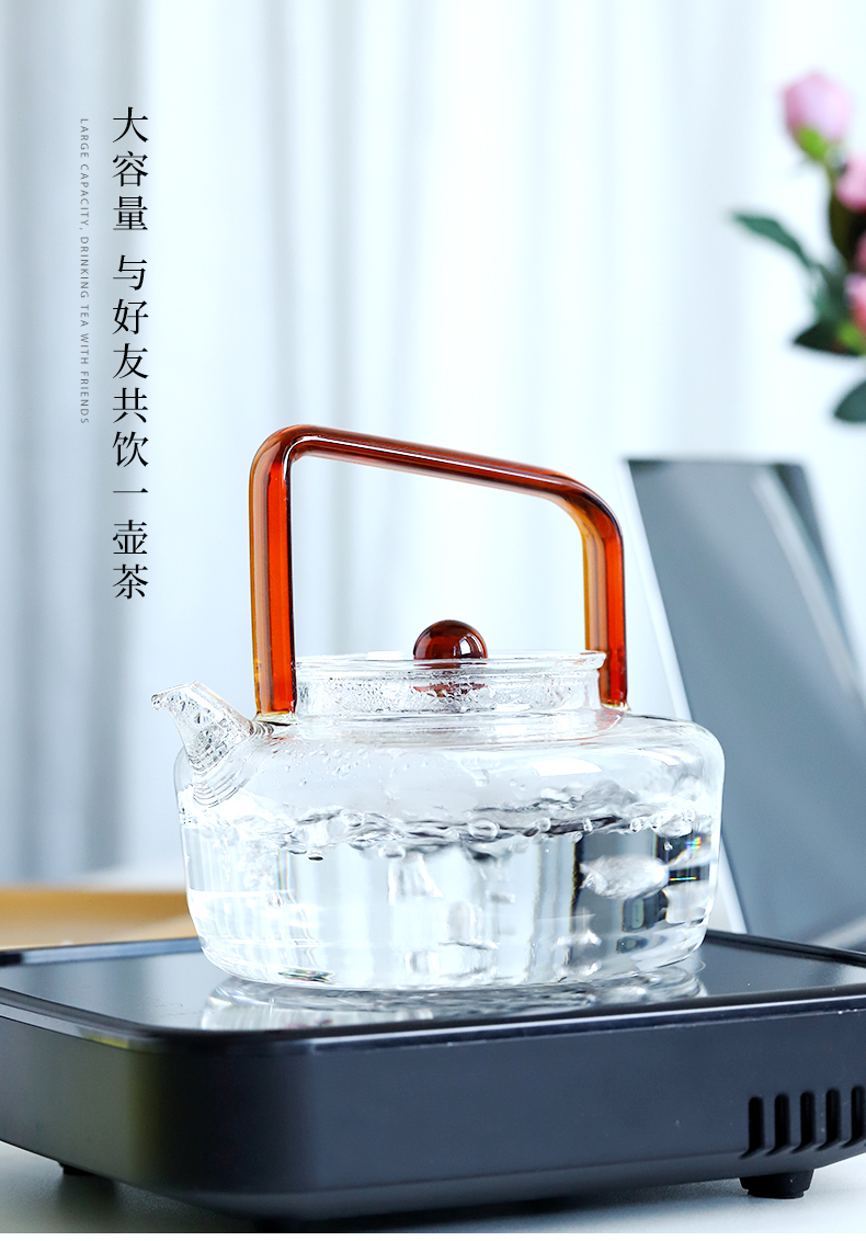 Boiling tea ware suit household glass teapot mud seal black tea automatic Boiling tea stove small electric TaoLu kettle