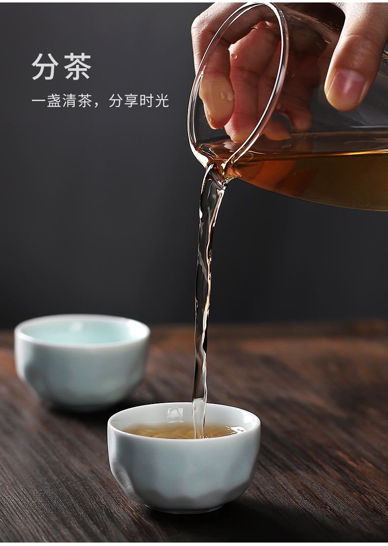 Tea set household contracted and I creative gift boxes kung fu Tea cup three small tureen large ceramic teapot