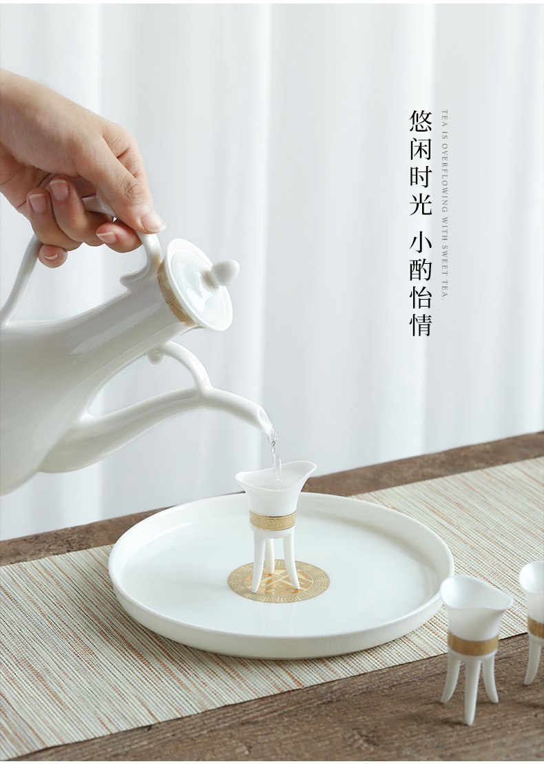 Ave mud seal thin foetus restaurant with ceramic antique Chinese ancient wine suits for liquor dehua white porcelain cup
