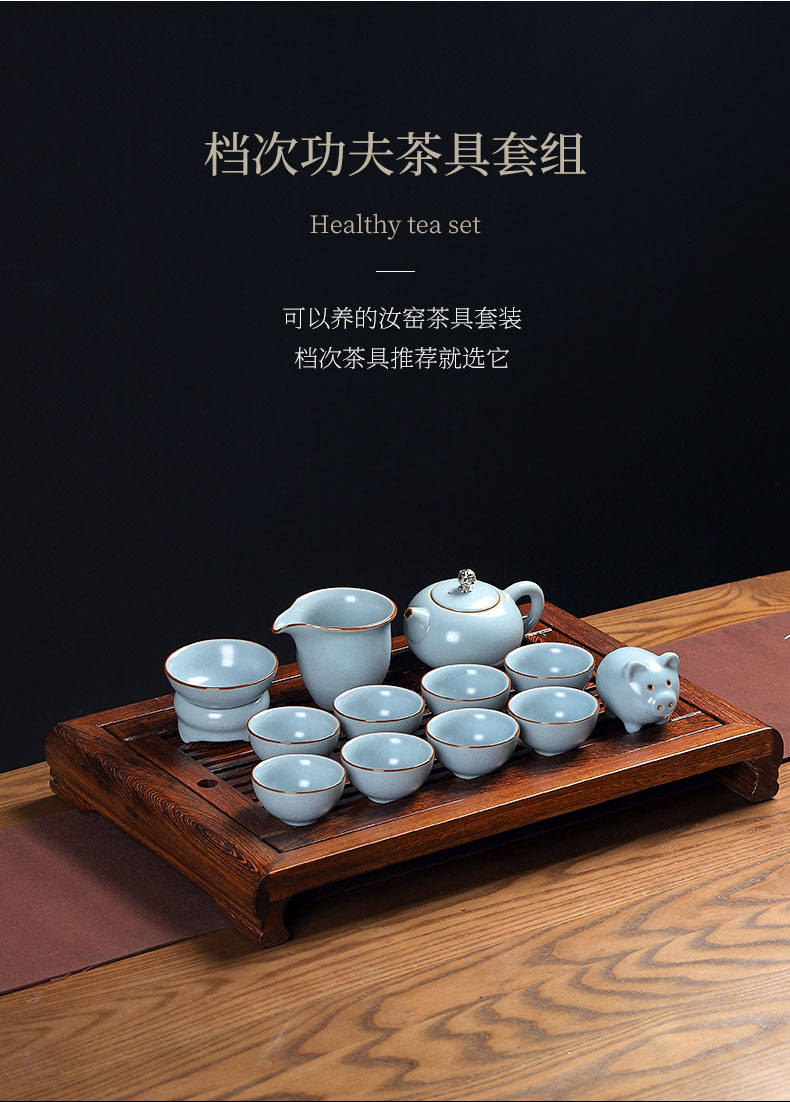 Elder brother up mud seal tea set home to restore ancient ways your up crack Japanese open small kung fu ceramic teapot tea tray