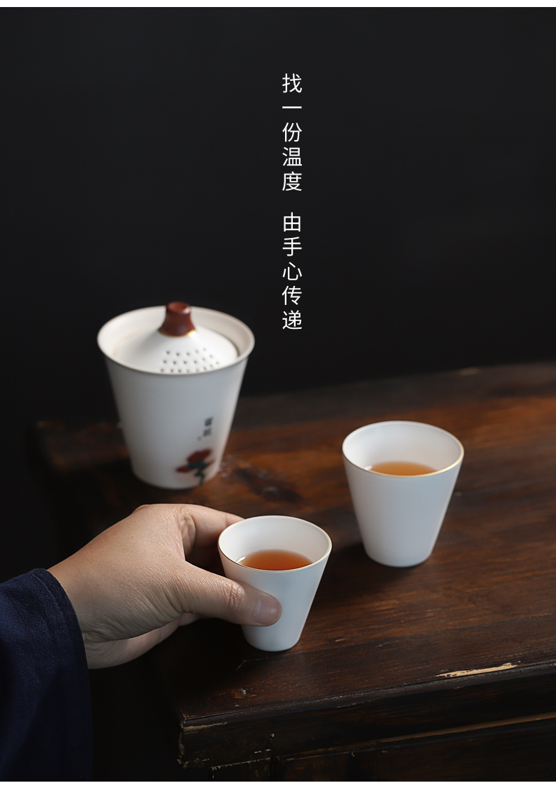 Mud seal travel tea set kung fu tea cups to crack a cup a pot of tea cup two people receive package ceramic household