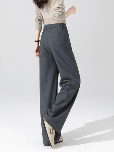 Штаны, осенний костюм, изысканный стиль, свободный прямой крой