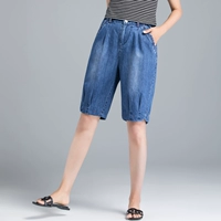 Штаны, летние шорты, тонкие джинсы, 2021 года, по фигуре, свободный прямой крой
