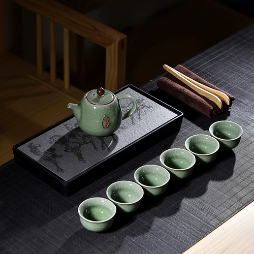 Комплект, керамический чайный сервиз, чайная чашка, заварочный чайник, чай для домашнего использования
