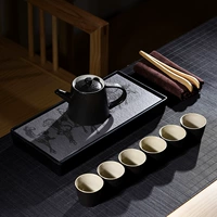 10 штук японского прямой горшки черный маленький восемь -джунамидный черный диск набор