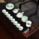 Ge Kiln Ceramic Kung Fu Tea Set Home Tea Cup Văn phòng đơn giản Lưu trữ nước Kích thước Khay trà Bàn trà Bộ hoàn chỉnh B - Trà sứ