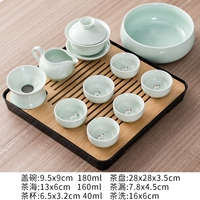 Чайный сервиз, красный (черный) чай, карп, 28см