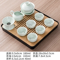 Чайный сервиз, красный (черный) чай, карп, 28см