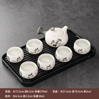 7 Снежоккайный горшок с боковым лотосным горшками+черный дренаж