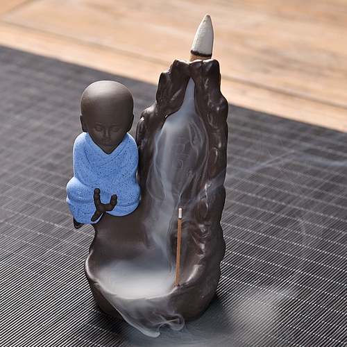 Плавная ладанная горелка Альпийская водяная керамика творческая монашка дома спальня украшения ладан дорогой, ладан, линия сандалового дерева Кайни, ладан -дом