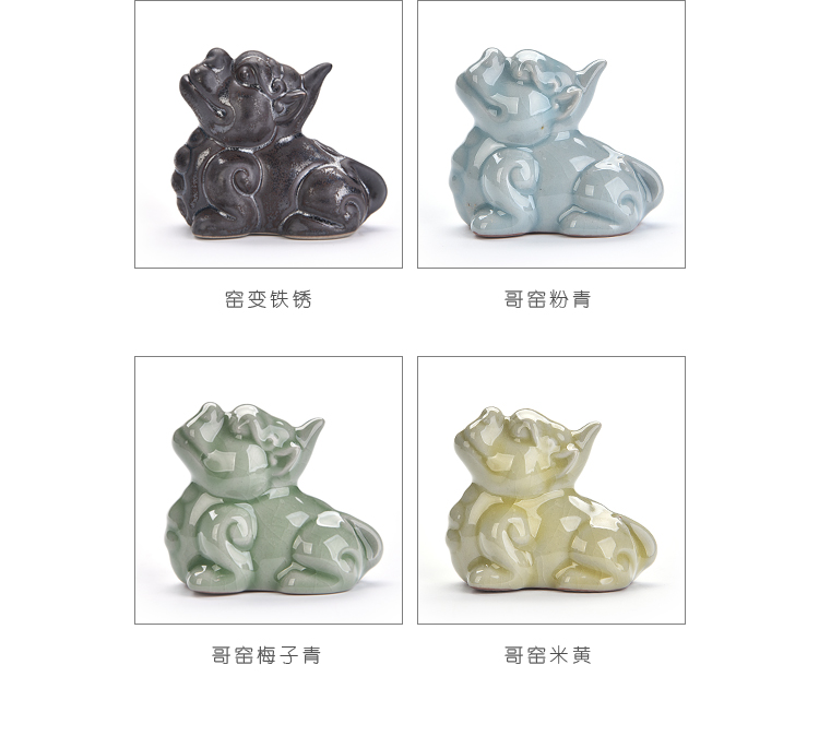 扬 哥窑 có thể nâng cao sáng tạo dễ thương người chơi trà nhỏ trang trí nhà trà - Trà sứ bình trà thủy tinh