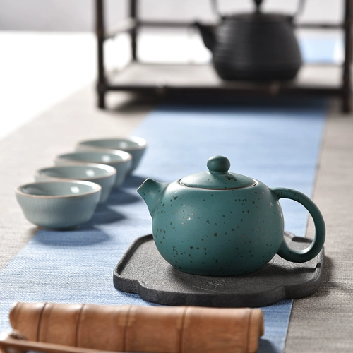 Чайный сервиз ручной работы, фильтр, керамический заварочный чайник, комплект, ароматизированный чай