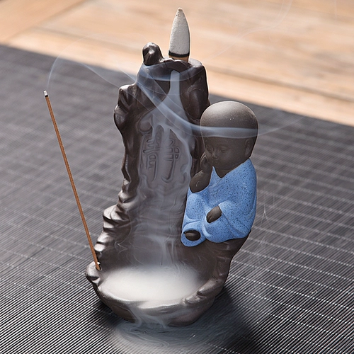 Плавная ладанная горелка Альпийская водяная керамика творческая монашка дома спальня украшения ладан дорогой, ладан, линия сандалового дерева Кайни, ладан -дом