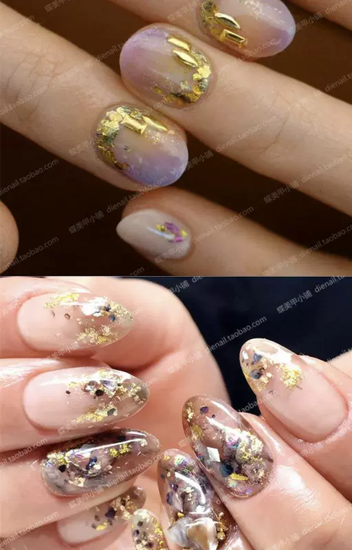 Nhật Bản sticker móng tay siêu mỏng mềm nhập khẩu gương vàng lá bạc giấy bạc Nail art trang trí dụng cụ làm móng tay trang sức - Công cụ Nail bộ dụng cụ làm nail cơ bản