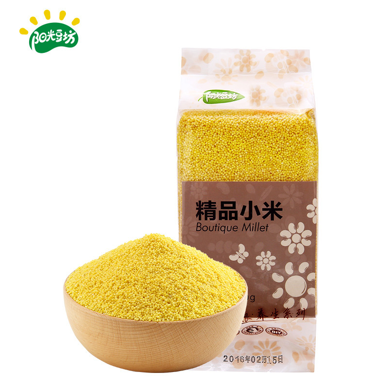 Sunshine Bean Workshop Boutique Xiaomi 350g Five cereals Cereals Yellow Millet Yellow Millet Small Rice Porridge Raw Material
